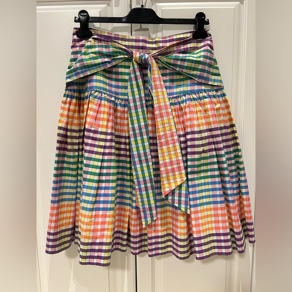 J. Crew Rainbow Gingham Bow Skirt
Size 4 - Picture 4 of 8